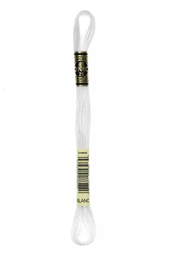DMC Embroidery Floss - Colours 1-150 & Ecru, White, B5200