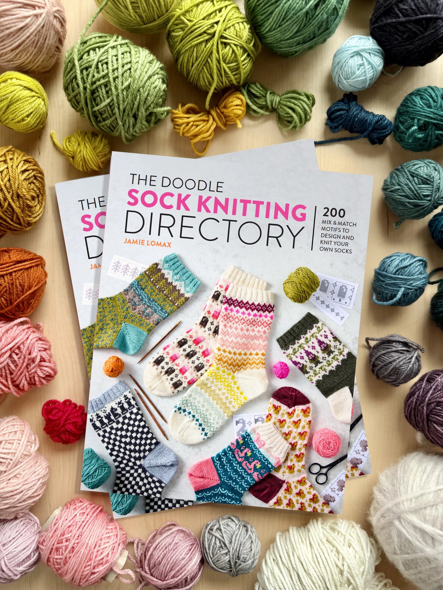 Doodle Sock Knitting Directory Book by Jamie Lomax