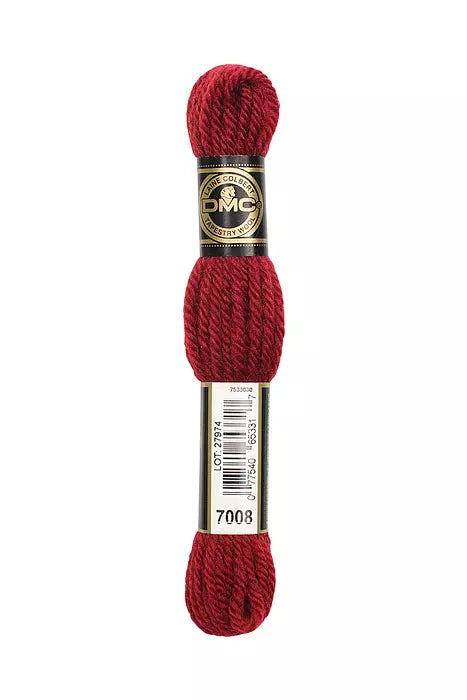 DMC Tapestry Wool Chart - Blanc, Ecru, Noir & 7000 - 7099