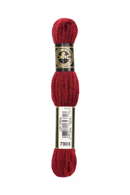 DMC Tapestry Wool Chart - Blanc, Ecru, Noir & 7000 - 7099