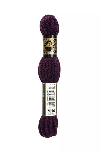 DMC Tapestry Wool Chart - Blanc, Ecru, Noir & 7000 - 7099