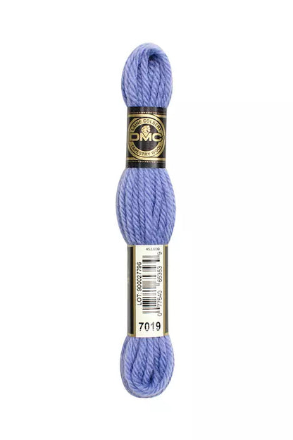 DMC Tapestry Wool Chart - Blanc, Ecru, Noir & 7000 - 7099