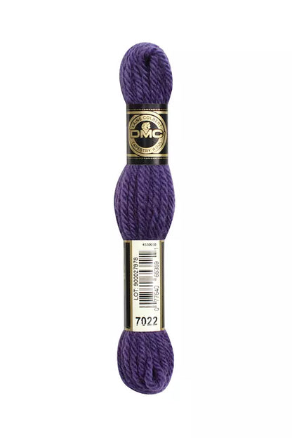 DMC Tapestry Wool Chart - Blanc, Ecru, Noir & 7000 - 7099