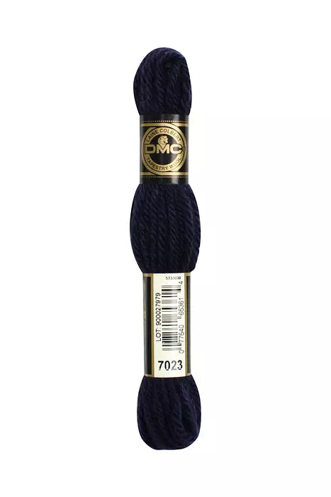 DMC Tapestry Wool Chart - Blanc, Ecru, Noir & 7000 - 7099