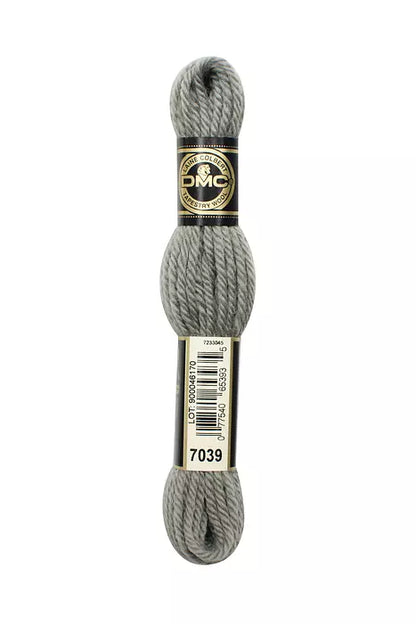 DMC Tapestry Wool Chart - Blanc, Ecru, Noir & 7000 - 7099