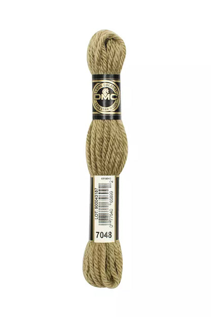 DMC Tapestry Wool Chart - Blanc, Ecru, Noir & 7000 - 7099