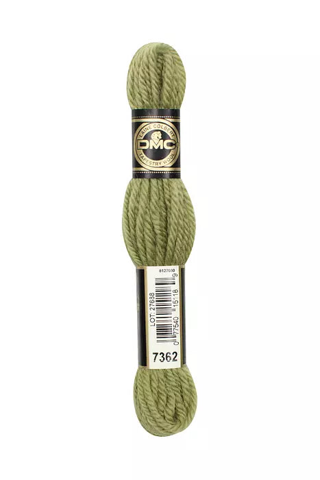 DMC Tapestry Wool Chart - Blanc, Ecru, Noir & 7000 - 7399