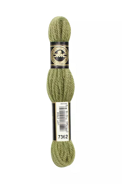 DMC Tapestry Wool Chart - Blanc, Ecru, Noir & 7000 - 7399