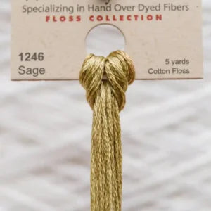 Weeks Dye Works Overdyed Cotton Threads - Navy to Sage