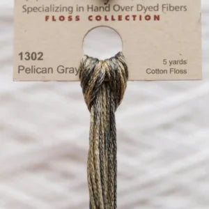 Weeks Dye Works Overdyed Cotton Threads - Navy to Sage