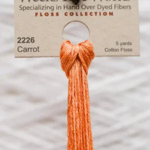 Weeks Dye Works Overdyed Cotton Threads - Candy Apple to Desert