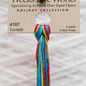 Weeks Dye Works Overdyed Cotton Threads - Candy Apple to Desert