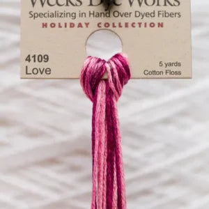 Weeks Dye Works Overdyed Cotton Threads - Jack-O-Lantern to Mulberry