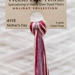 Weeks Dye Works Overdyed Cotton Threads - Jack-O-Lantern to Mulberry