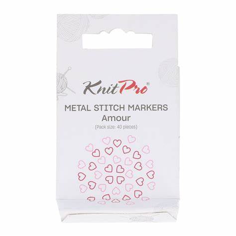 Knit Pro Metal Stitch Markers Amour