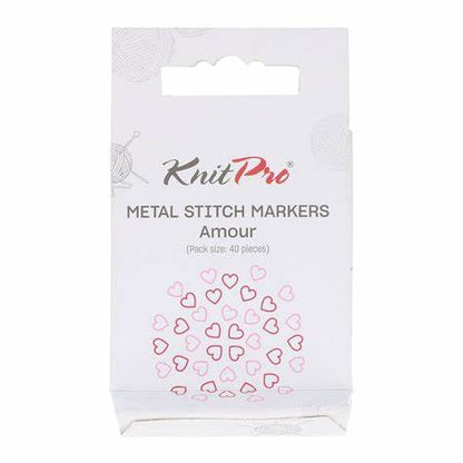 Knit Pro Metal Stitch Markers Amour