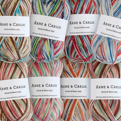Painted House Socks & More 4ply by Arne & Carlos