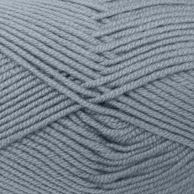 A skein of Estelle Superwash Merino DK  wool yarn in Slate Grey colour.