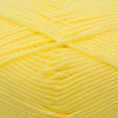 A skein of Estelle Superwash Merino DK  wool yarn in Lemon yellow colour.