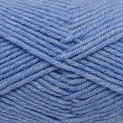 A skein of Estelle Superwash Merino DK  wool yarn in Indigo Heather colour.