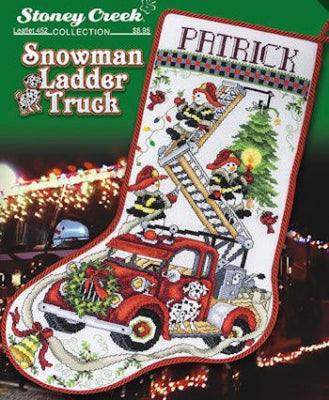 Snowman Ladder Truck Stocking - Chart