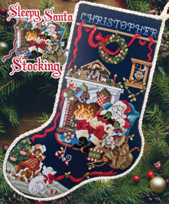 Sleepy Santa Stocking - Chart