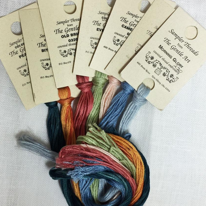 The Gentle Art Overdyed Cotton Threads - Summer Shower to Wrought Iron