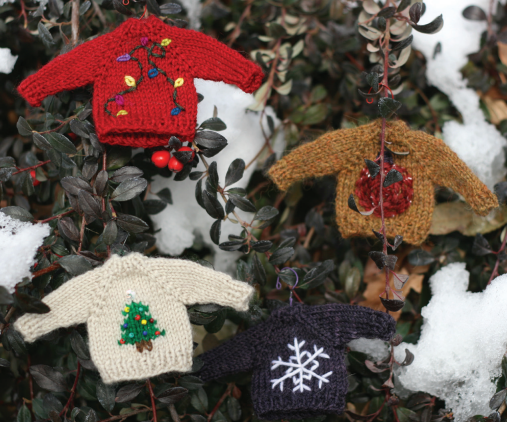 Festive Craft: Knit a Sweater Ornament