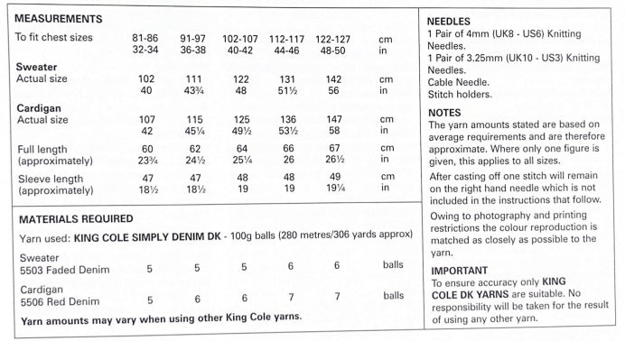 King Cole 6160