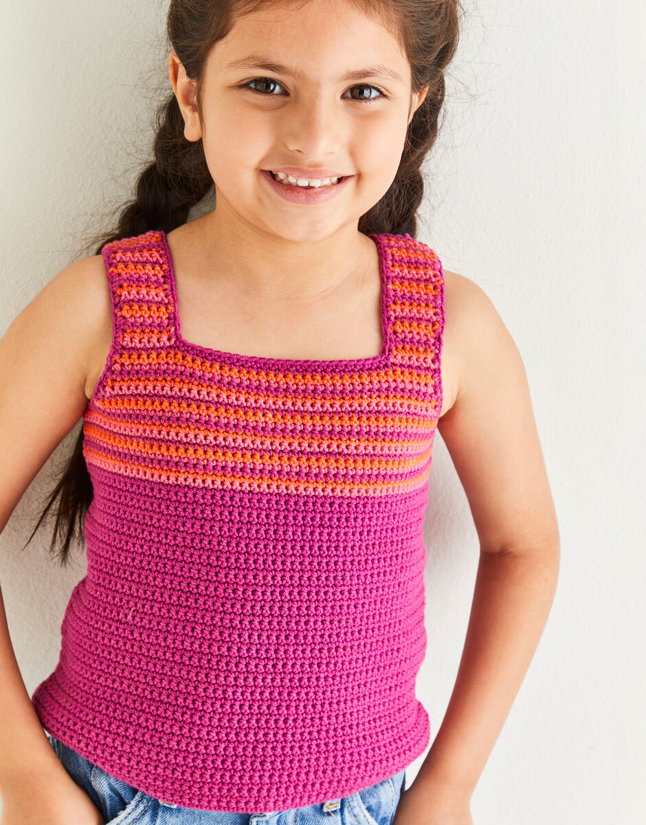 A Crochet Vest top for children