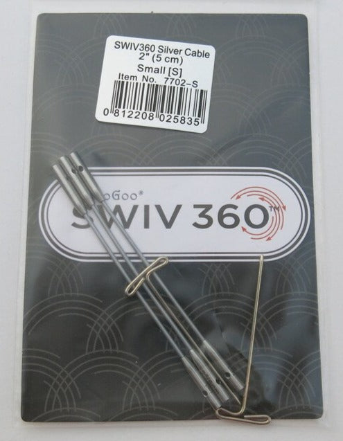ChiaoGoo SWIV360 Silver Cables 2" (5cm)