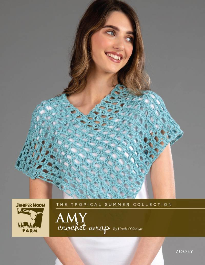 Amy Crochet Wrap Pattern- Juniper Moon Farm
