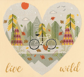 Live Wild - Cross Stitch Kit.