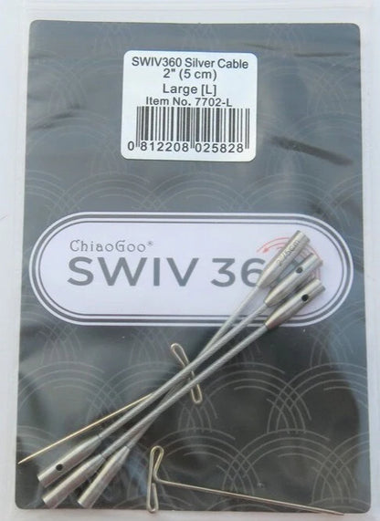 ChiaoGoo SWIV360 Silver Cables
