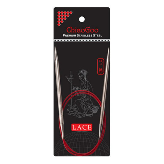 ChiaoGoo RED Lace Circulars Steel, 24" (60 cm)