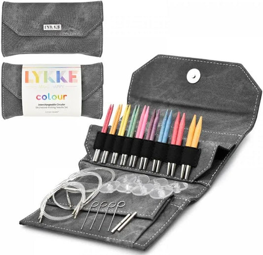 Lykke Colour 3.5 inch (9 cm) Interchangeable Circular Knitting Needle Set