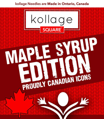 Kollage Maple Syrup Edition Square Double-pointed Knitting Needle Combo Pack