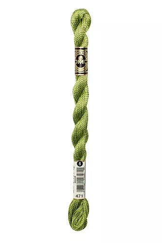 DMC Pearl Cotton Skein #3: 208-699, Blanc, Ecru & B5200