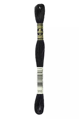 DMC Embroidery Floss - Colours 151-319 including Black