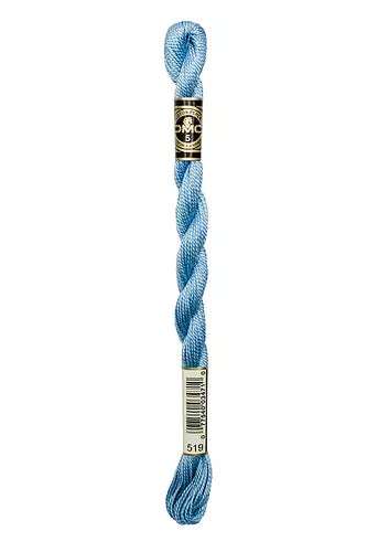 DMC Pearl Cotton Skein #3: 208-699, Blanc, Ecru & B5200