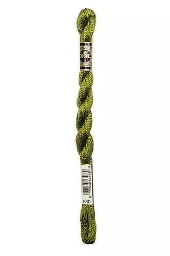 DMC Pearl Cotton Skein #3: 208-699, Blanc, Ecru & B5200