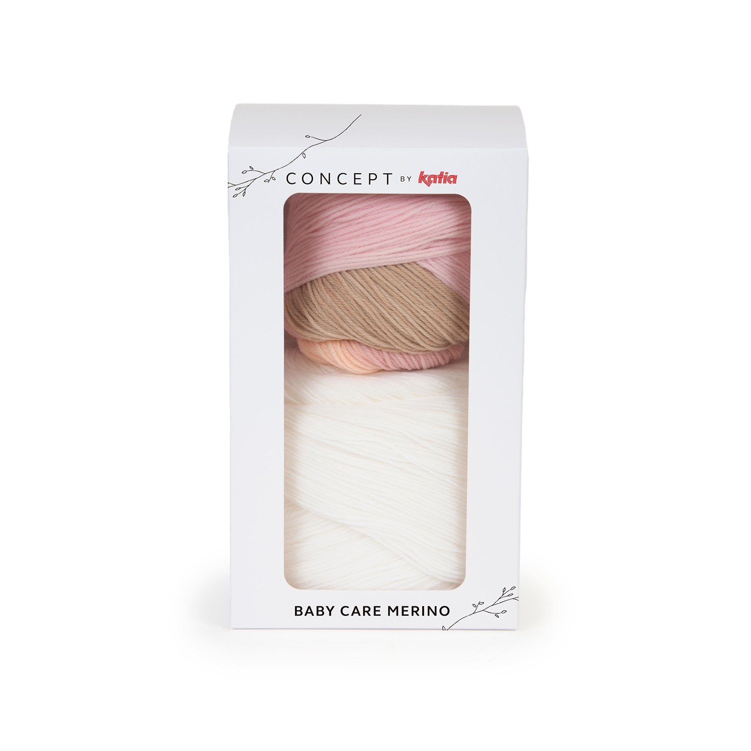 NEW retailer Katia baby merino wool beige yarn 10 skeins