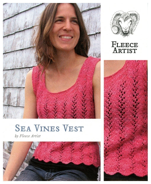 Sea Vines Vest by Fleece Artist