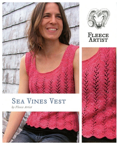Sea Vines Vest by Fleece Artist