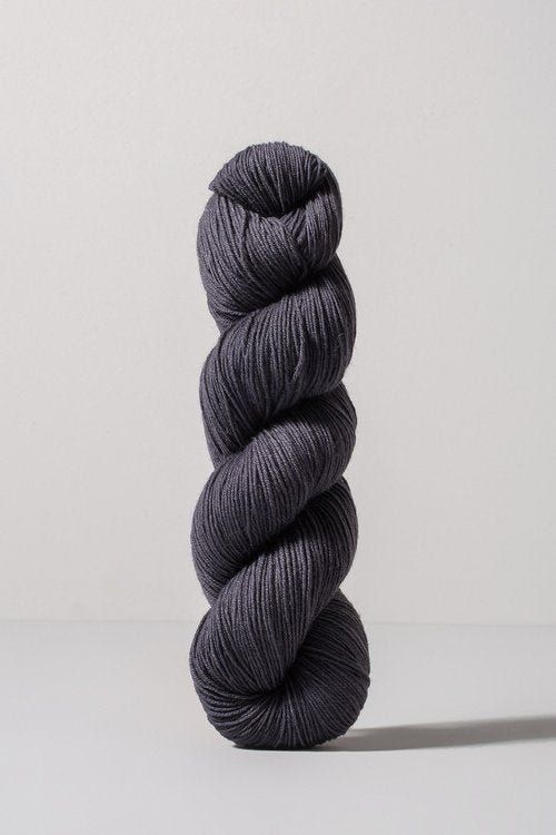 Charcoal skein of merino and nylon yarn from Urth