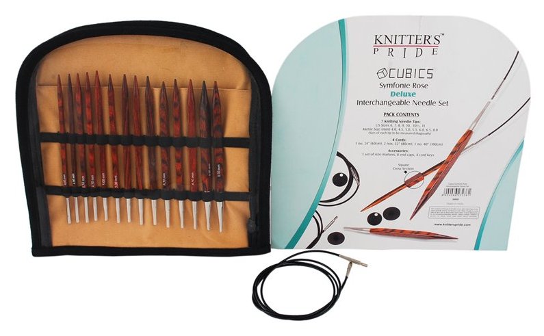 Knitter's Pride Cubics Symfonie Rose Deluxe Interchangeable Needle Set