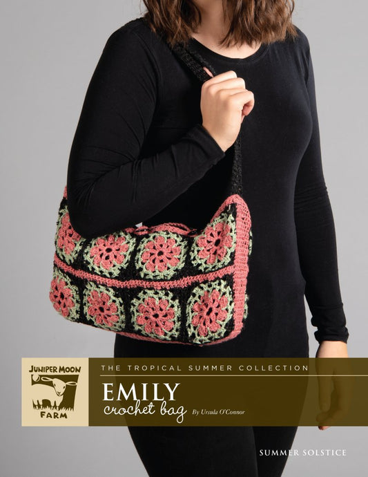 Emily Crochet Bag Pattern Leaflet for Juniper Moon Farm