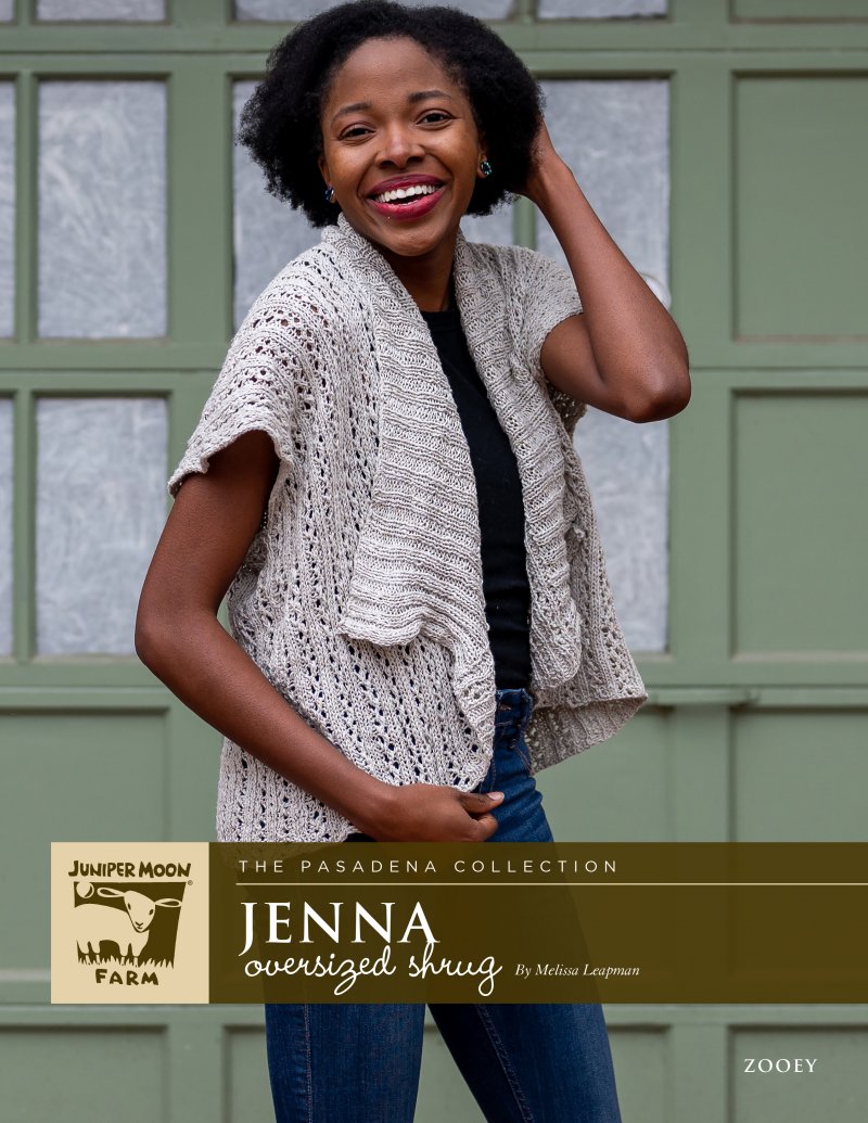Jenna Oversized Shrug Pattern Leaflet