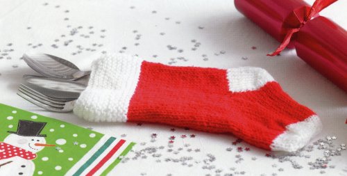 Christmas Knits 2 - Cutlery Stocking