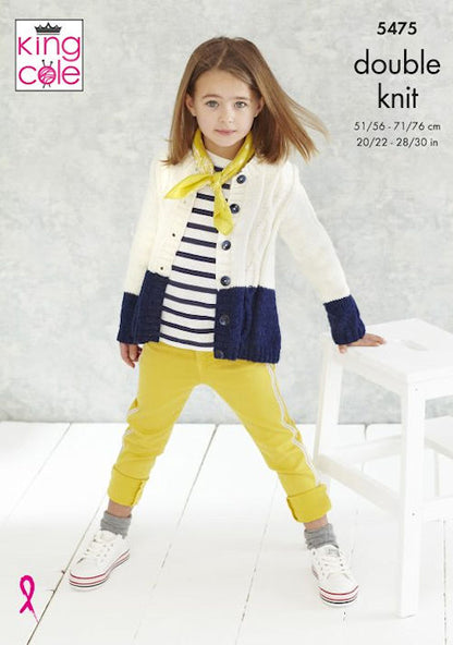 King Cole Subtle Drifter DK Leaflet 5475 - Long-Sleeved Cardigan